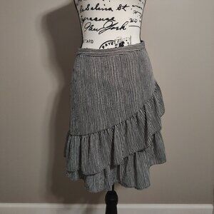 Banana Republic Factory Striped Ruffled Skirt - NWT